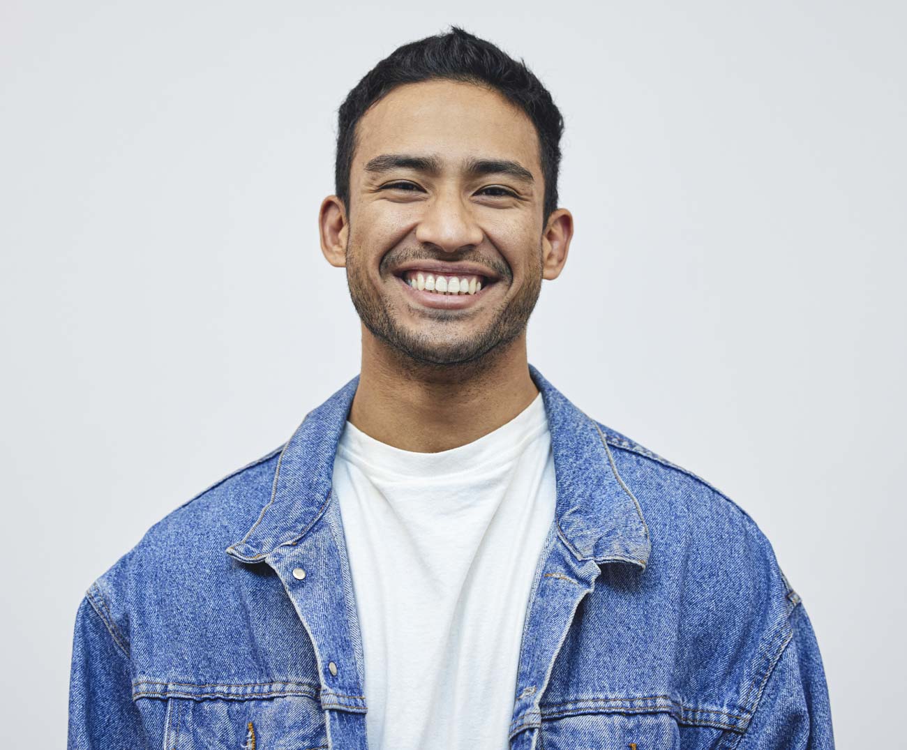 adult wearing Portland clear aligners during daily routine